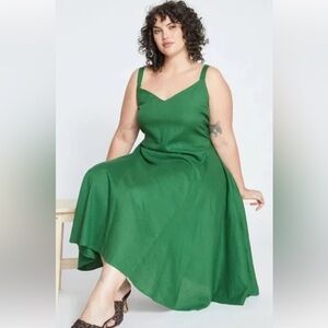 Sunshower Flowy Linen Dress - Universal Standard